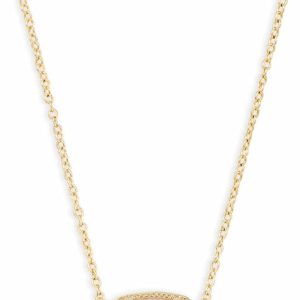 Elisa Pendant Necklace for Women, Fashion Jewelry, 14k Gold-Plated